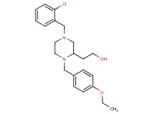 2-[4-(2-chlorobenzyl)-1-(4-ethoxybenzyl)-2-piperazinyl]ethanol