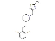 3-[2-(2,6-difluorophenyl)ethyl]-1-[(2-methyl-1,3-thiazol-4-yl)methyl]piperidine