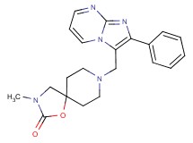 3-methyl-8-[(2-phenylimidazo[1,2-a]pyrimidin-3-yl)methyl]-1-oxa-3,8-diazaspiro[4.5]decan-2-one