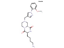 (3S,9aR)-3-(4-aminobutyl)-8-{[1-(2-methoxyphenyl)-1H-pyrazol-4-yl]methyl}tetrahydro-2H-pyrazino[1,2-a]pyrazine-1,4(3H,6H)-dione