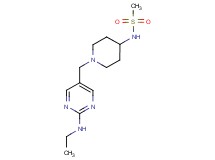 N-(1-{[2-(ethylamino)pyrimidin-5-yl]methyl}piperidin-4-yl)methanesulfonamide
