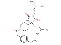 3-[2-(dimethylamino)ethyl]-5-(3-methylbutyl)-5-(1-{[4-(methylthio)phenyl]acetyl}-4-piperidinyl)-2,4-imidazolidinedione