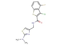 3-chloro-N-{[2-(dimethylamino)-1,3-thiazol-4-yl]methyl}-4-fluoro-1-benzothiophene-2-carboxamide