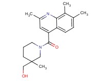 {3-methyl-1-[(2,7,8-trimethyl-4-quinolinyl)carbonyl]-3-piperidinyl}methanol trifluoroacetate (salt)
