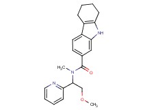 N-(2-methoxy-1-pyridin-2-ylethyl)-N-methyl-2,3,4,9-tetrahydro-1H-carbazole-7-carboxamide