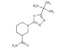 1-(5-tert-butyl-1,3,4-oxadiazol-2-yl)piperidine-3-carboxamide