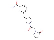 3-({1-[(2-oxo-1-pyrrolidinyl)acetyl]-3-pyrrolidinyl}methyl)benzamide