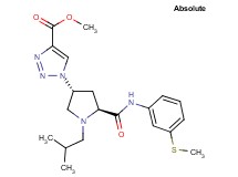 methyl 1-[(3R,5S)-1-isobutyl-5-({[3-(methylthio)phenyl]amino}carbonyl)-3-pyrrolidinyl]-1H-1,2,3-triazole-4-carboxylate