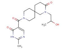 2-(2-hydroxypropyl)-9-[(2-methyl-6-oxo-1,6-dihydropyrimidin-5-yl)carbonyl]-2,9-diazaspiro[5.5]undecan-3-one
