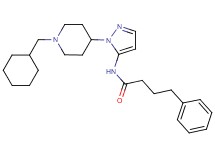 N-{1-[1-(cyclohexylmethyl)-4-piperidinyl]-1H-pyrazol-5-yl}-4-phenylbutanamide