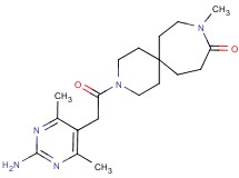 3-[(2-amino-4,6-dimethylpyrimidin-5-yl)acetyl]-9-methyl-3,9-diazaspiro[5.6]dodecan-10-one