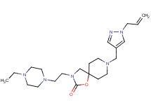 8-[(1-allyl-1H-pyrazol-4-yl)methyl]-3-[2-(4-ethylpiperazin-1-yl)ethyl]-1-oxa-3,8-diazaspiro[4.5]decan-2-one