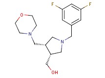[(3R*,4S*)-1-(3,5-difluorobenzyl)-4-(morpholin-4-ylmethyl)pyrrolidin-3-yl]methanol