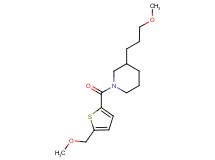 1-{[5-(methoxymethyl)-2-thienyl]carbonyl}-3-(3-methoxypropyl)piperidine
