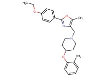 1-{[2-(4-ethoxyphenyl)-5-methyl-1,3-oxazol-4-yl]methyl}-4-(2-methylphenoxy)piperidine