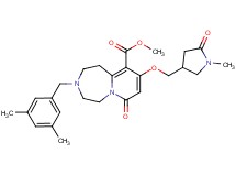 methyl 3-(3,5-dimethylbenzyl)-9-[(1-methyl-5-oxo-3-pyrrolidinyl)methoxy]-7-oxo-1,2,3,4,5,7-hexahydropyrido[1,2-d][1,4]diazepine-10-carboxylate