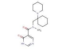 N-methyl-6-oxo-N-{[1-(1-piperidinyl)cyclohexyl]methyl}-1,6-dihydro-5-pyrimidinecarboxamide