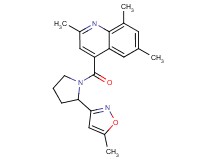 2,6,8-trimethyl-4-{[2-(5-methyl-3-isoxazolyl)-1-pyrrolidinyl]carbonyl}quinoline