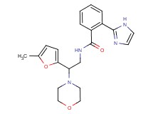 2-(1H-imidazol-2-yl)-N-[2-(5-methyl-2-furyl)-2-morpholin-4-ylethyl]benzamide