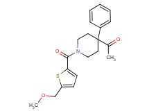 1-(1-{[5-(methoxymethyl)-2-thienyl]carbonyl}-4-phenyl-4-piperidinyl)ethanone
