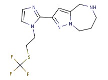 2-(1-{2-[(trifluoromethyl)thio]ethyl}-1H-imidazol-2-yl)-5,6,7,8-tetrahydro-4H-pyrazolo[1,5-a][1,4]diazepine dihydrochloride