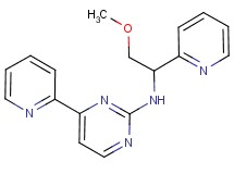 N-[2-methoxy-1-(2-pyridinyl)ethyl]-4-(2-pyridinyl)-2-pyrimidinamine