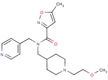 N-{[1-(2-methoxyethyl)piperidin-4-yl]methyl}-5-methyl-N-(pyridin-4-ylmethyl)isoxazole-3-carboxamide