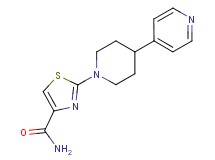 2-[4-(4-pyridinyl)-1-piperidinyl]-1,3-thiazole-4-carboxamide