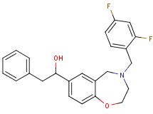 1-[4-(2,4-difluorobenzyl)-2,3,4,5-tetrahydro-1,4-benzoxazepin-7-yl]-2-phenylethanol