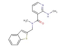 N-(1-benzothien-2-ylmethyl)-N-methyl-2-(methylamino)nicotinamide trifluoroacetate