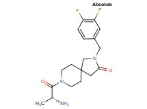 8-D-alanyl-2-(3,4-difluorobenzyl)-2,8-diazaspiro[4.5]decan-3-one hydrochloride