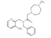 N-benzyl-2-(4-methyl-1,4-diazepan-1-yl)-N-[(3-methylpyridin-2-yl)methyl]acetamide
