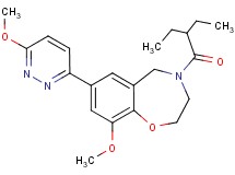 4-(2-ethylbutanoyl)-9-methoxy-7-(6-methoxy-3-pyridazinyl)-2,3,4,5-tetrahydro-1,4-benzoxazepine