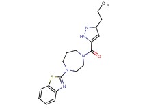 2-{4-[(3-propyl-1H-pyrazol-5-yl)carbonyl]-1,4-diazepan-1-yl}-1,3-benzothiazole