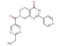 7-[(2-ethylpyrimidin-5-yl)carbonyl]-2-pyridin-4-yl-5,6,7,8-tetrahydropyrido[3,4-d]pyrimidin-4(3H)-one