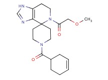 1'-(cyclohex-3-en-1-ylcarbonyl)-5-(methoxyacetyl)-1,5,6,7-tetrahydrospiro[imidazo[4,5-c]pyridine-4,4'-piperidine]