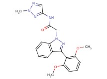 2-[3-(2,6-dimethoxyphenyl)-1H-indazol-1-yl]-N-(2-methyl-2H-1,2,3-triazol-4-yl)acetamide