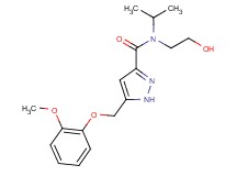 N-(2-hydroxyethyl)-N-isopropyl-5-[(2-methoxyphenoxy)methyl]-1H-pyrazole-3-carboxamide