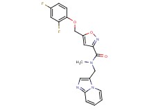 5-[(2,4-difluorophenoxy)methyl]-N-(imidazo[1,2-a]pyridin-3-ylmethyl)-N-methyl-3-isoxazolecarboxamide