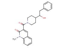 3-{[4-(1-hydroxy-2-phenylethyl)-1-piperidinyl]carbonyl}-1-methyl-2(1H)-quinolinone