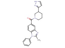 2-methyl-1-phenyl-5-{[3-(1H-pyrazol-3-yl)piperidin-1-yl]carbonyl}-1H-benzimidazole