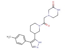 4-(2-{3-[4-(4-methylphenyl)-1H-pyrazol-5-yl]piperidin-1-yl}-2-oxoethyl)piperazin-2-one