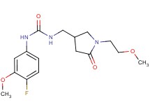 N-(4-fluoro-3-methoxyphenyl)-N'-{[1-(2-methoxyethyl)-5-oxopyrrolidin-3-yl]methyl}urea