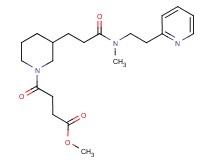 methyl 4-[3-(3-{methyl[2-(2-pyridinyl)ethyl]amino}-3-oxopropyl)-1-piperidinyl]-4-oxobutanoate