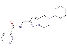 N-[(5-cyclohexyl-4,5,6,7-tetrahydropyrazolo[1,5-a]pyrazin-2-yl)methyl]pyridazine-3-carboxamide