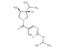 (3R*,4R*)-3-isopropyl-1-{[2-(isopropylamino)-5-pyrimidinyl]carbonyl}-4-methyl-3-pyrrolidinol