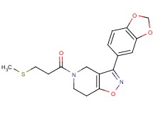 3-(1,3-benzodioxol-5-yl)-5-[3-(methylthio)propanoyl]-4,5,6,7-tetrahydroisoxazolo[4,5-c]pyridine