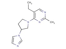 5-ethyl-4-[3-(1H-imidazol-1-yl)pyrrolidin-1-yl]-2-methylpyrimidine