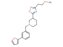 1-[3-(2-furyl)benzyl]-3-[3-(2-methoxyethyl)-1,2,4-oxadiazol-5-yl]piperidine
