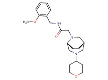 N-(2-methoxybenzyl)-2-[(1S*,5R*)-3-(tetrahydro-2H-pyran-4-yl)-3,6-diazabicyclo[3.2.2]non-6-yl]acetamide